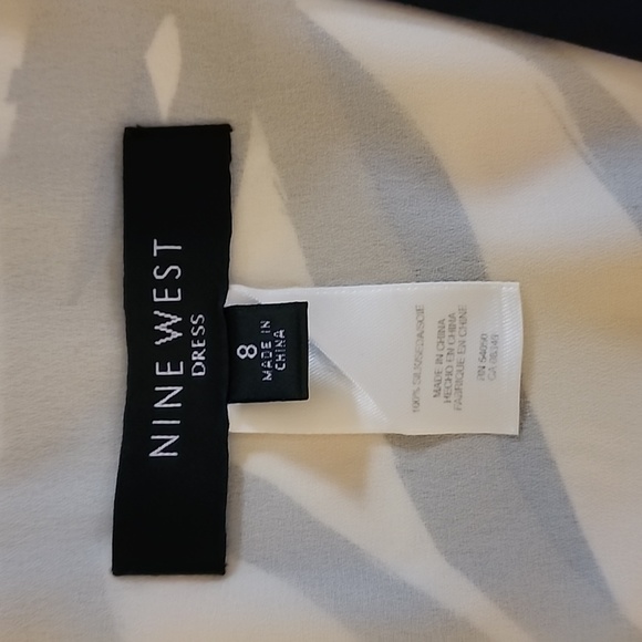 100% Silk NINE WEST DRESS Size 8 - Picture 4 of 4